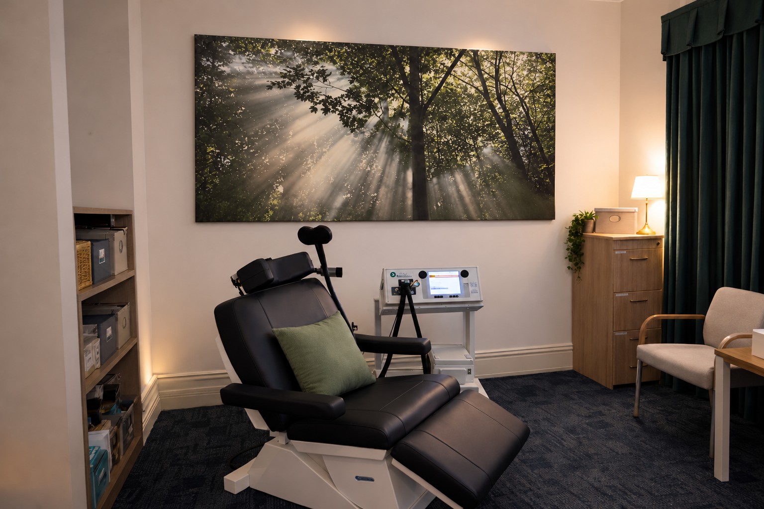 Perth Clinic rTMS treatment room